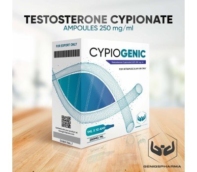 Buy original GenisQ Pharma Cypiogenic (TESTOSTERONE CYPIONATE) 250mg/ml 10amps