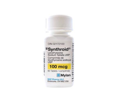 Buy Original Rx Synthroid T4 100mcg 90tabs